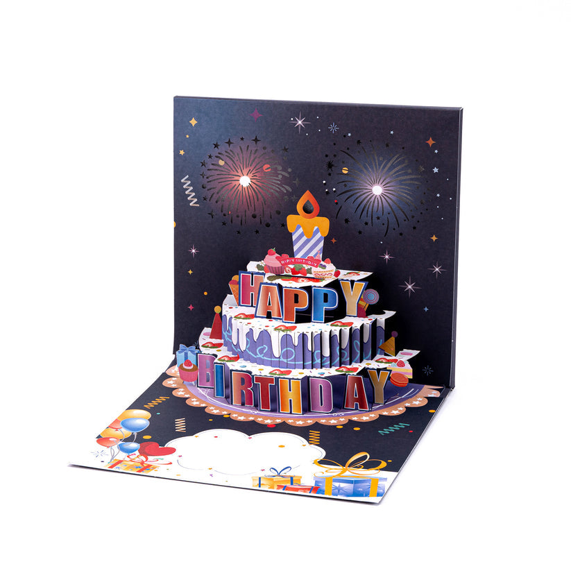 🎉3D Pop Up Musical Birthday Card with Lights & Song🎵🎂