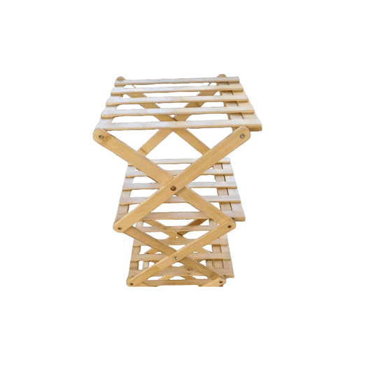 The 9-Tier No-Assembly Bamboo Rack !🌿👟